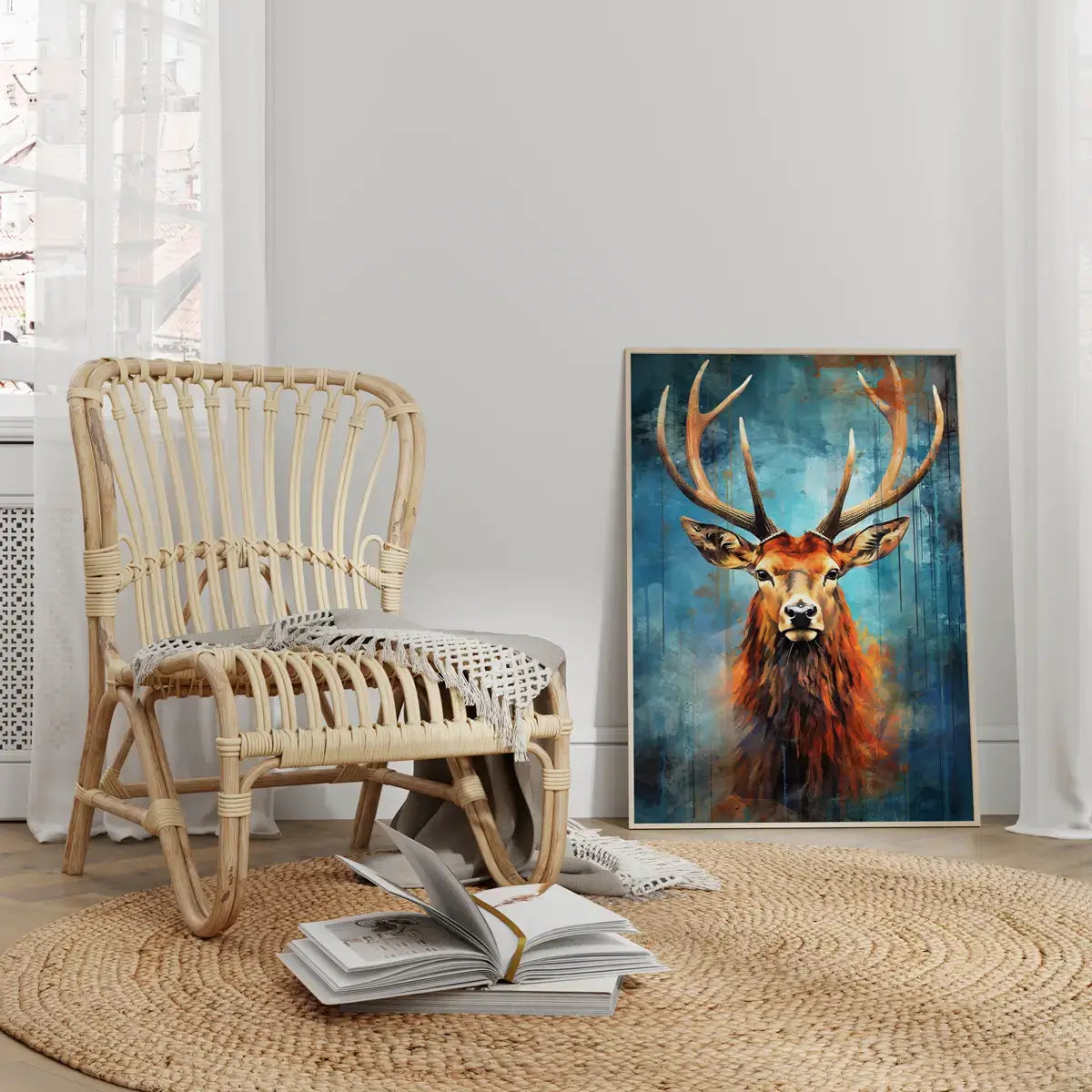 Plakat Mistyczny Jeleń