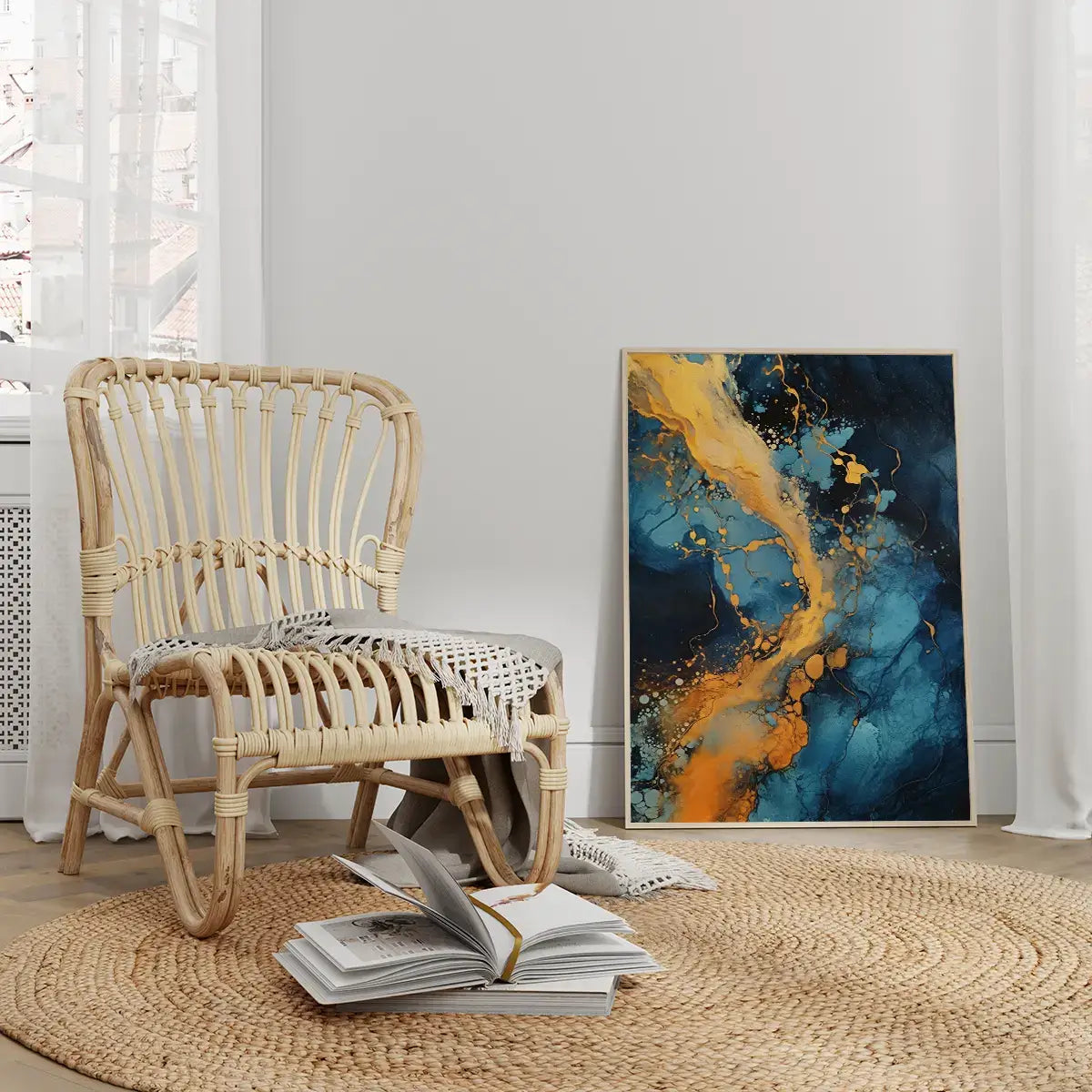 Plakat Niebieskie Impresje