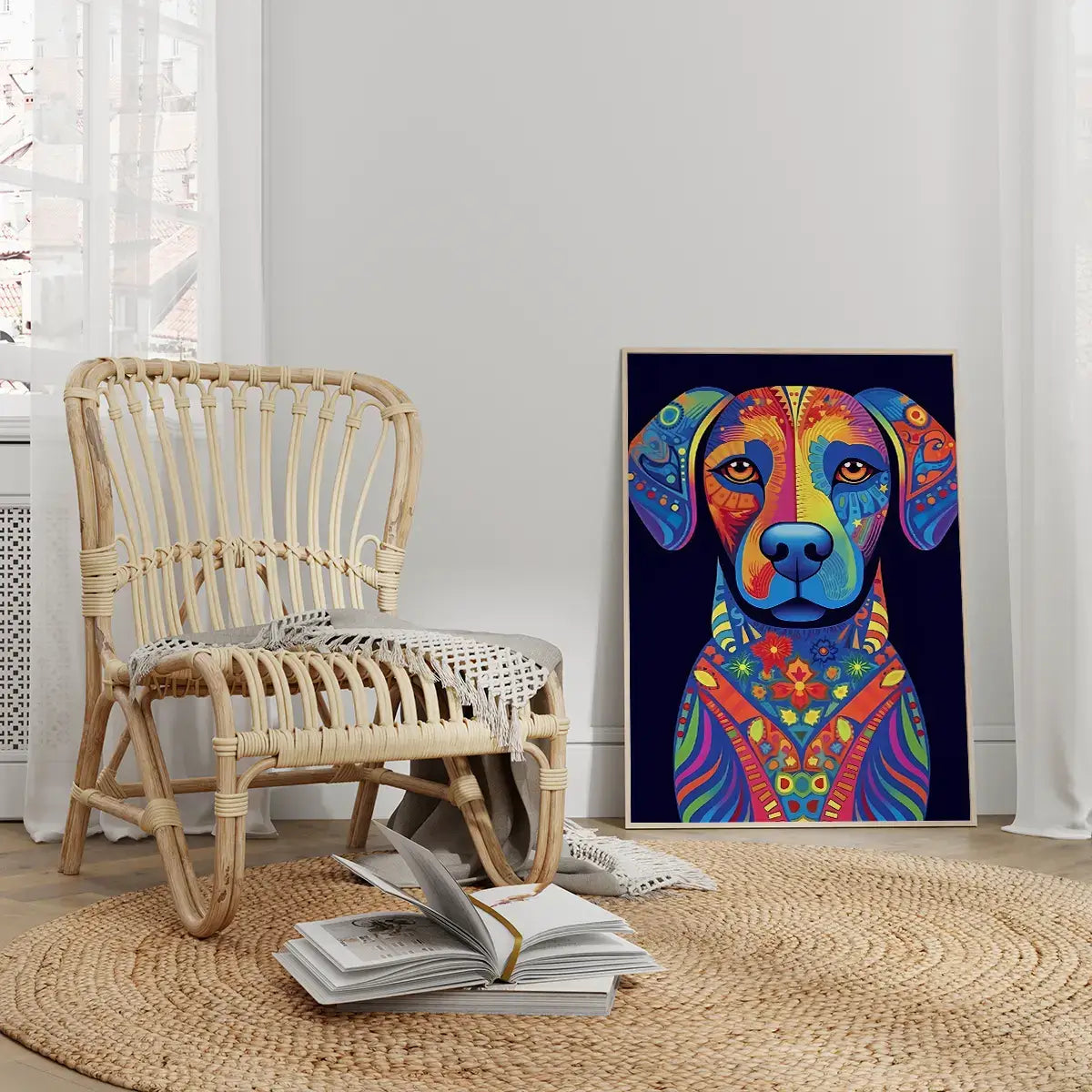 Plakat Pies Pełen Barw