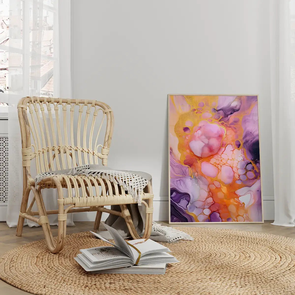 Plakat Fioletowa Energia