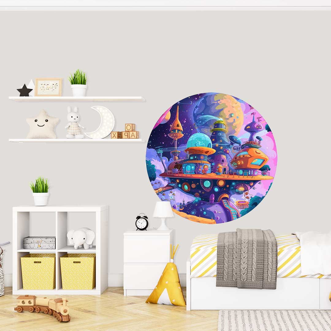 Okrągła Fototapeta Gwiezdna Kolonia