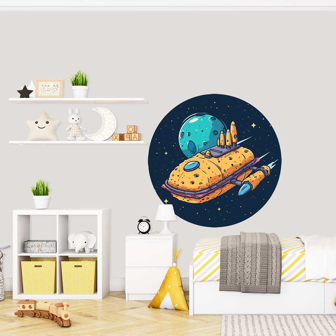 Okrągła Fototapeta Kosmiczna Odyseja