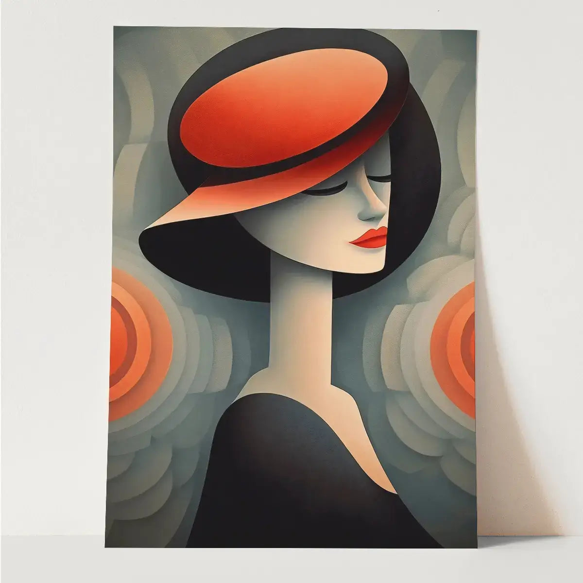 Plakat Kobieta w Kapeluszu