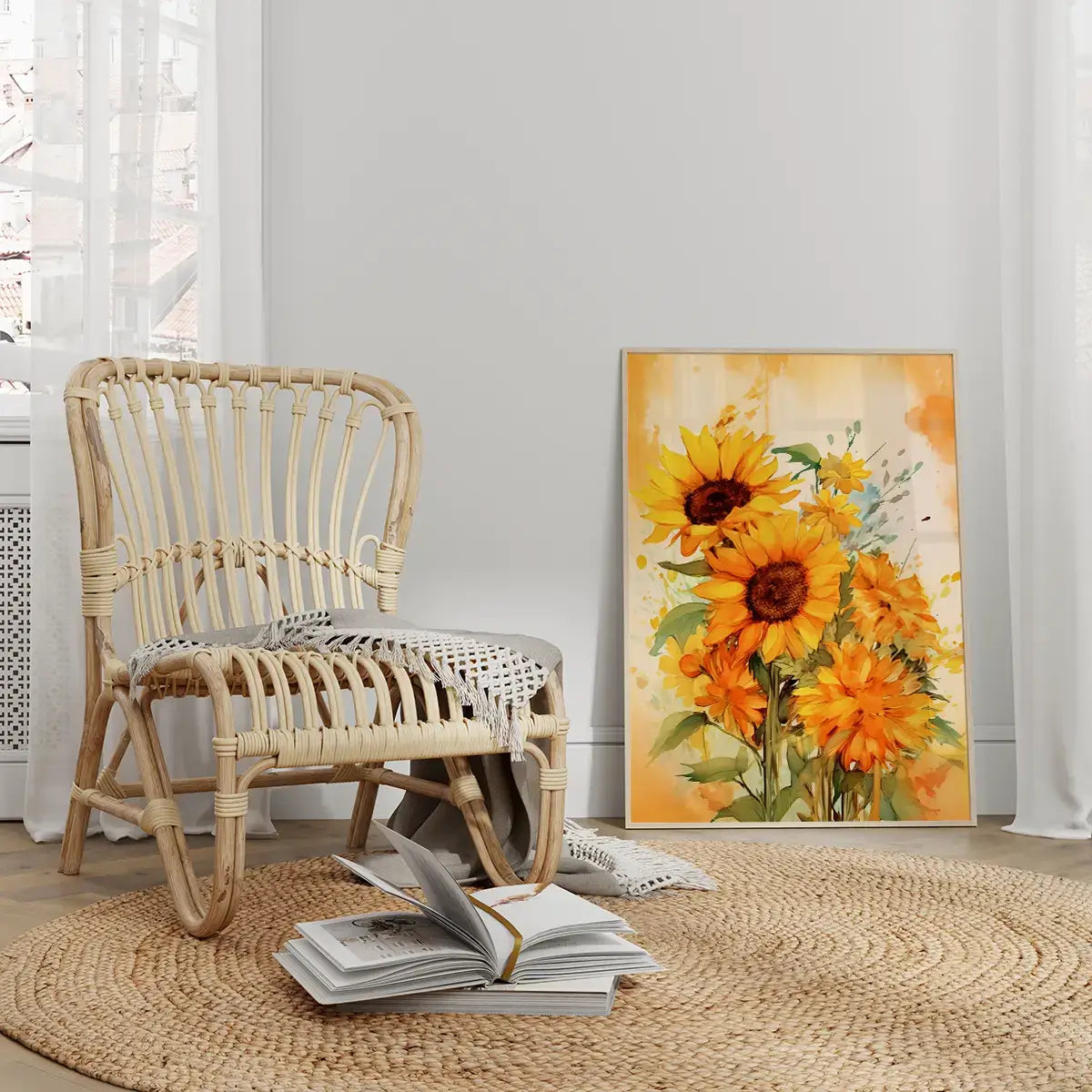 Plakat Letnie Słoneczniki