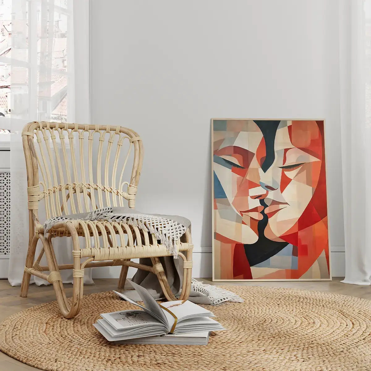 Plakat Geometryczna Miłość