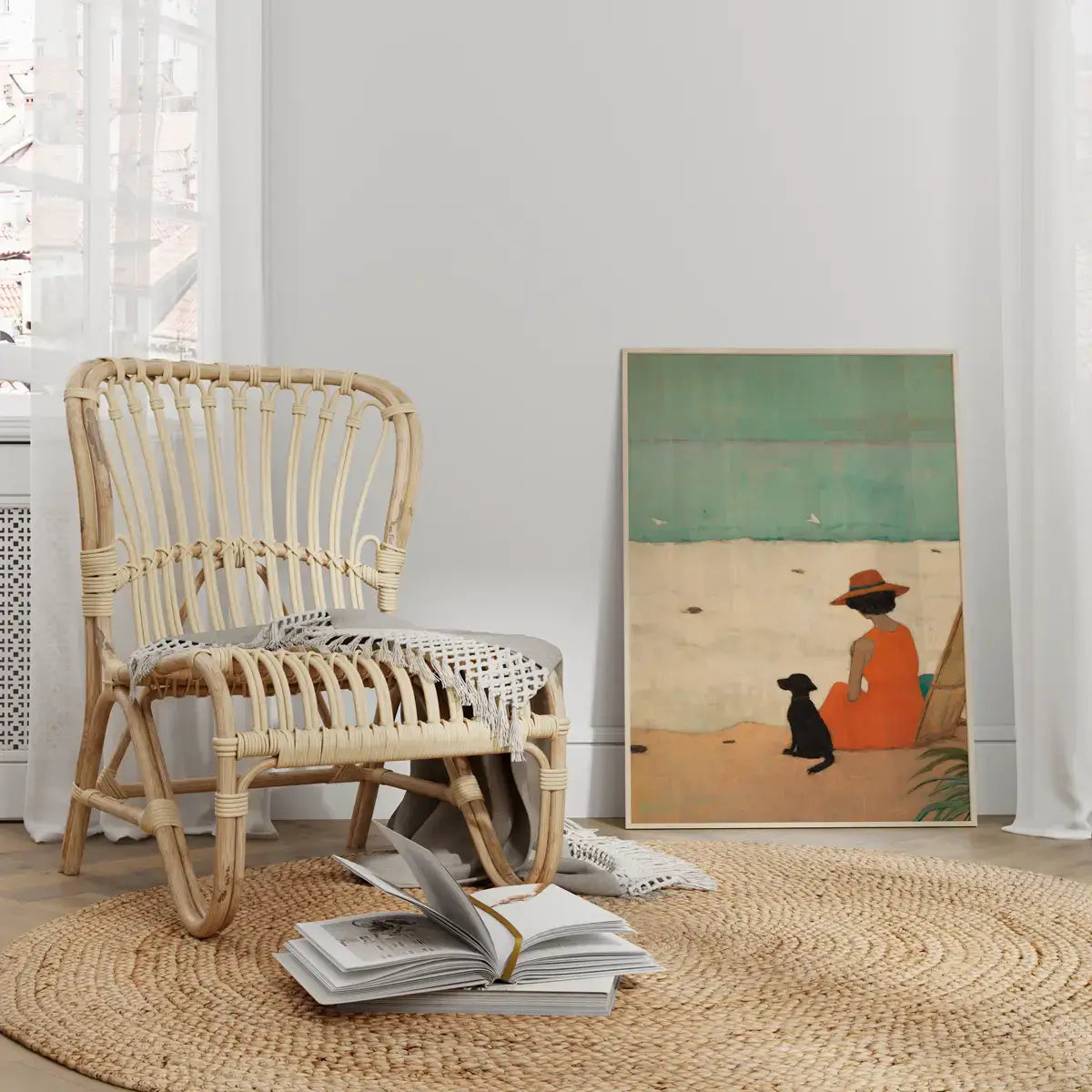 Plakat Wierny Towarzysz na Piasku