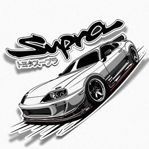 Naklejka Toyota Supra Turbo Drift.