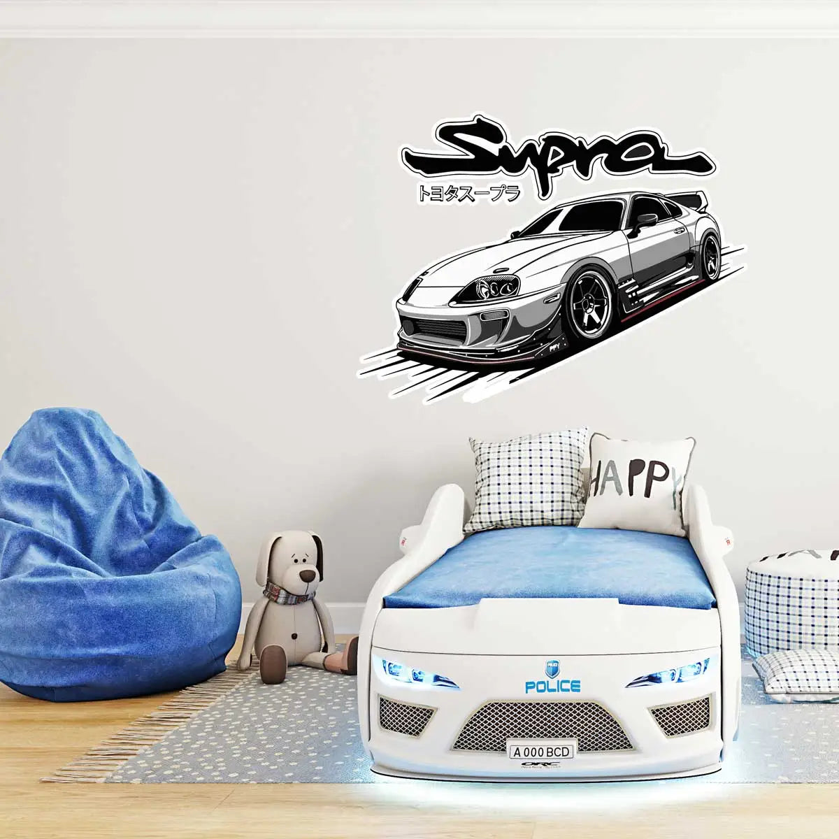 Naklejka Toyota Supra Turbo Drift.