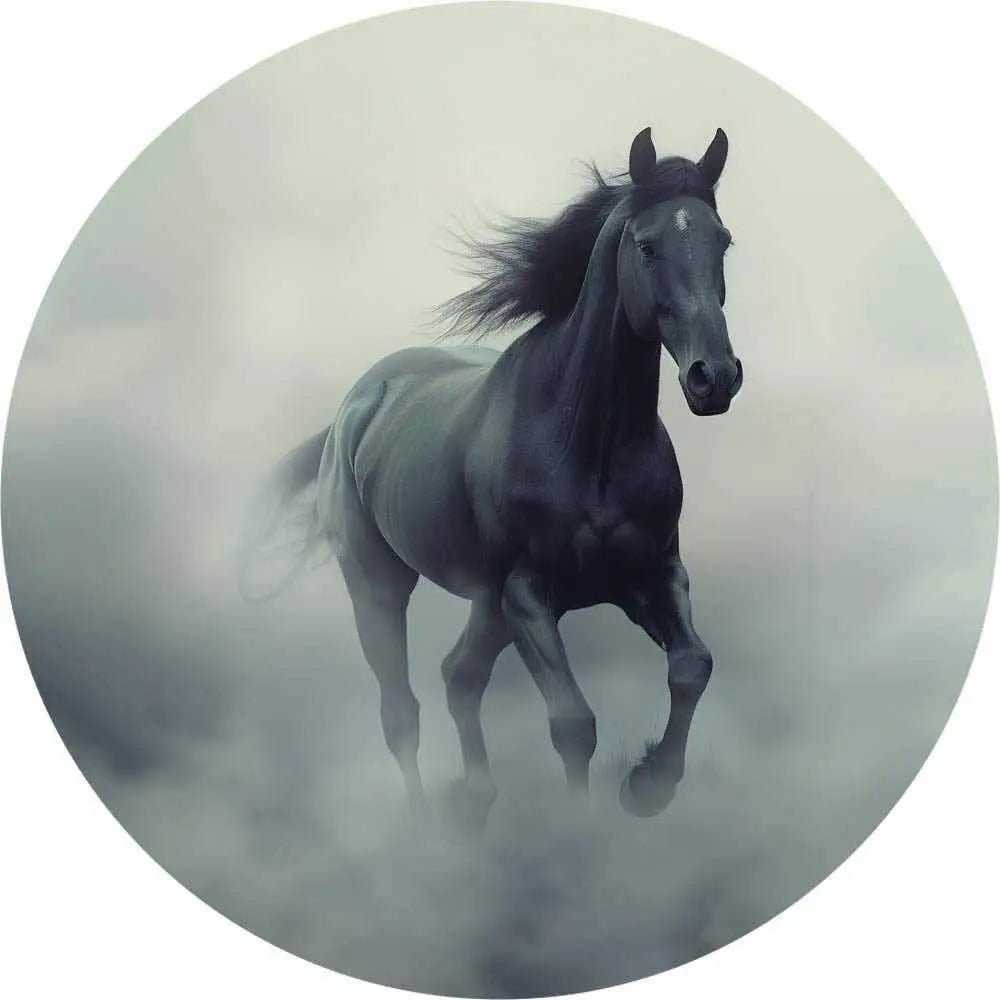 Okrągła Fototapeta Duch Mglistych Prerii.