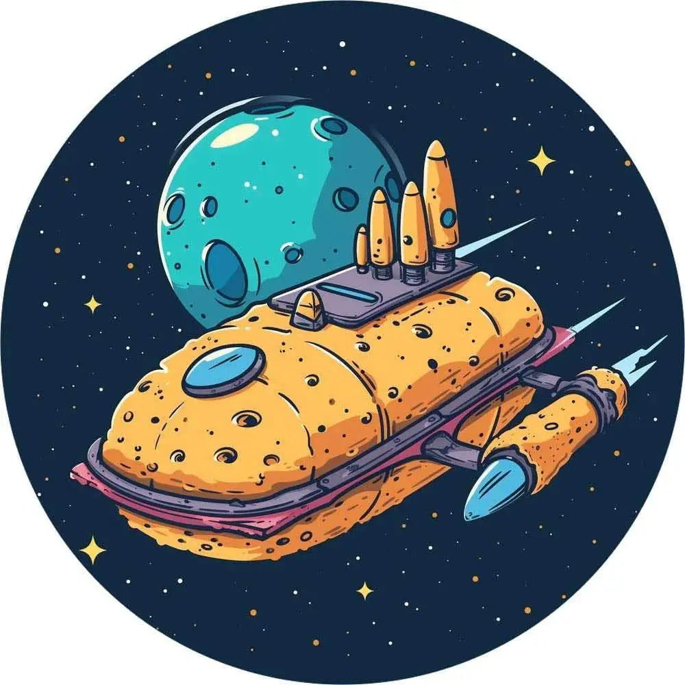 Okrągła Fototapeta Kosmiczna Odyseja.