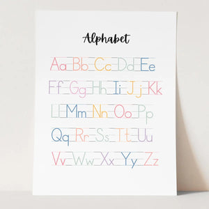 Plakat Alfabet po Angielsku - Nauka Liter.