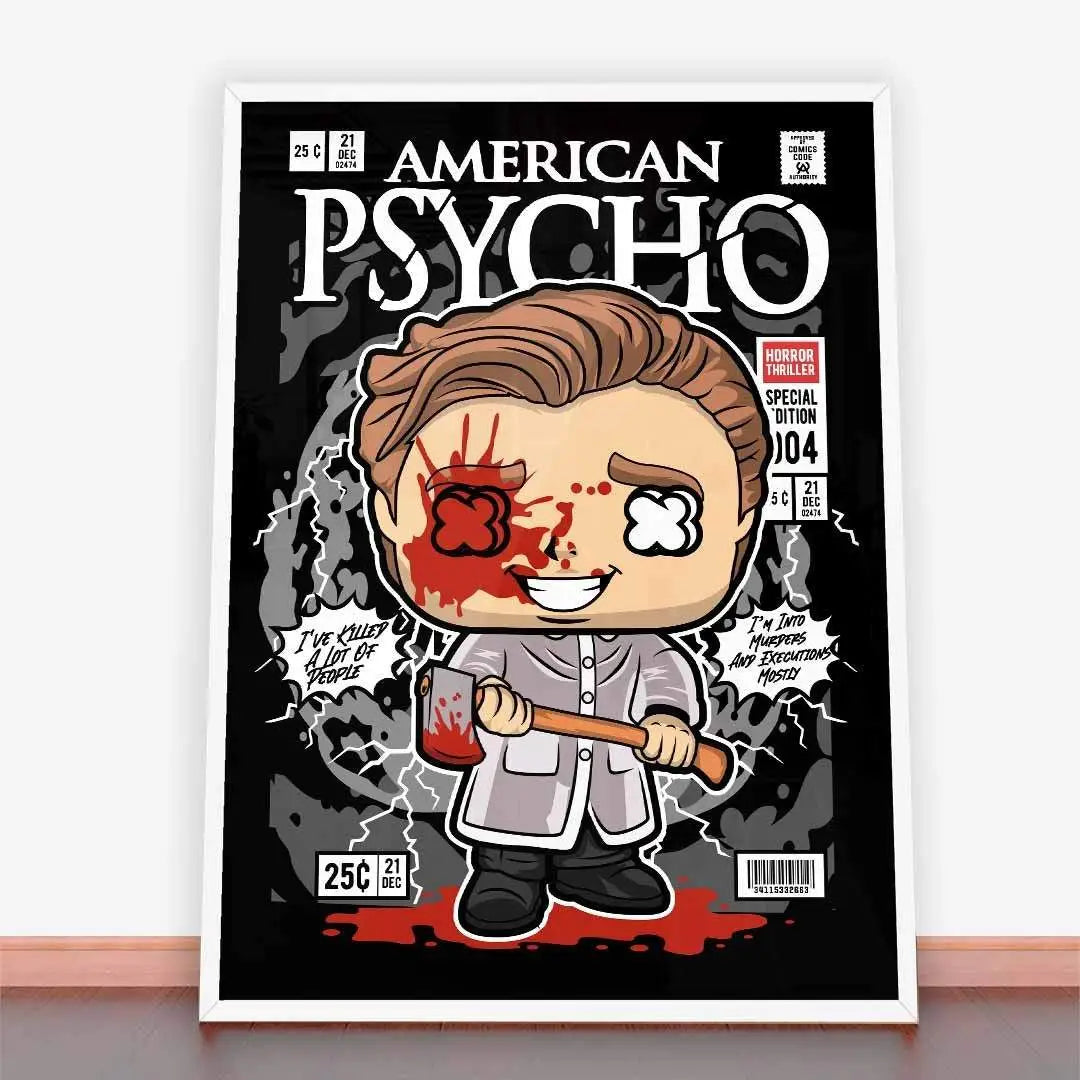 Plakat American Psycho Patrick Bateman.