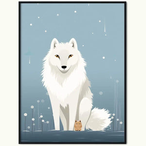 Plakat Biały Wilk.
