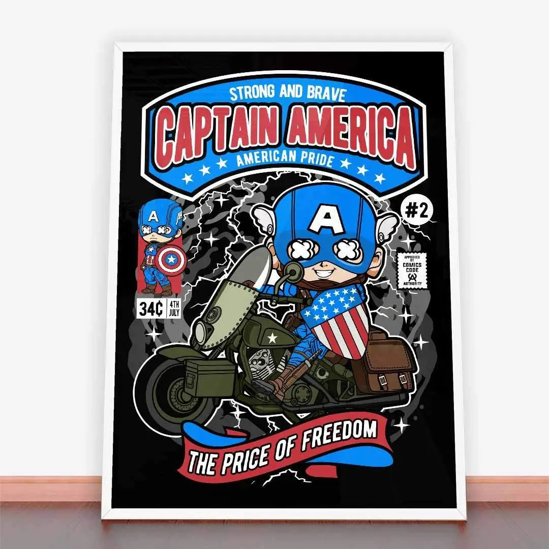 Plakat Captain America Motorcycle.