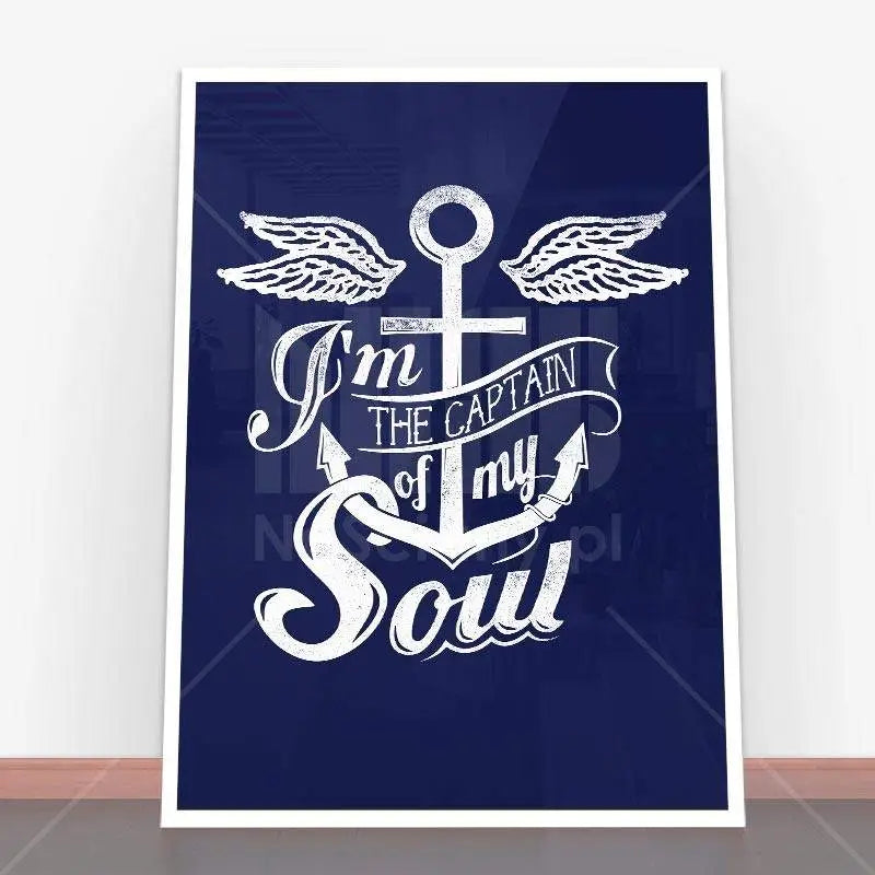 Framowane plakaty morskie, Plakat Captain of My Soul w ramie plakatowej