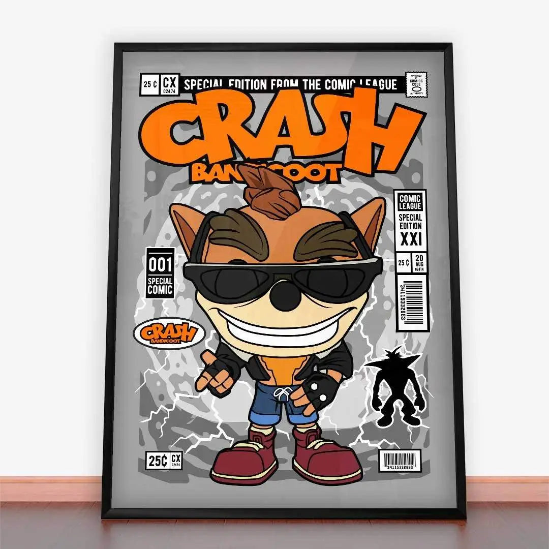 Plakat Crash Bandicoot.