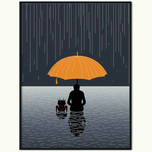 Plakat Człowiek i Skorpion.