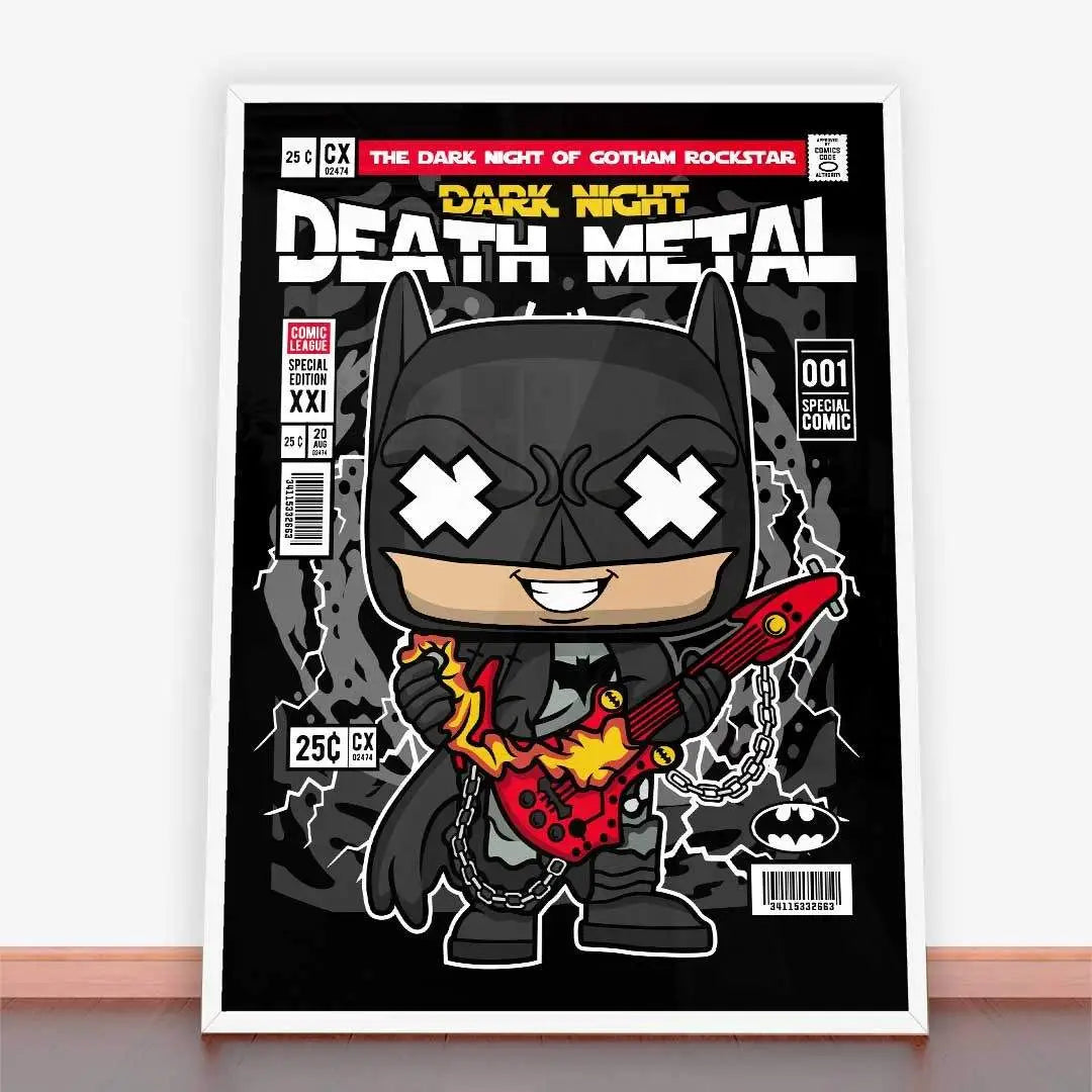 Framowany plakat Batman z komiksem Mroczna Noc Death Metal w stylu młodzieżowym