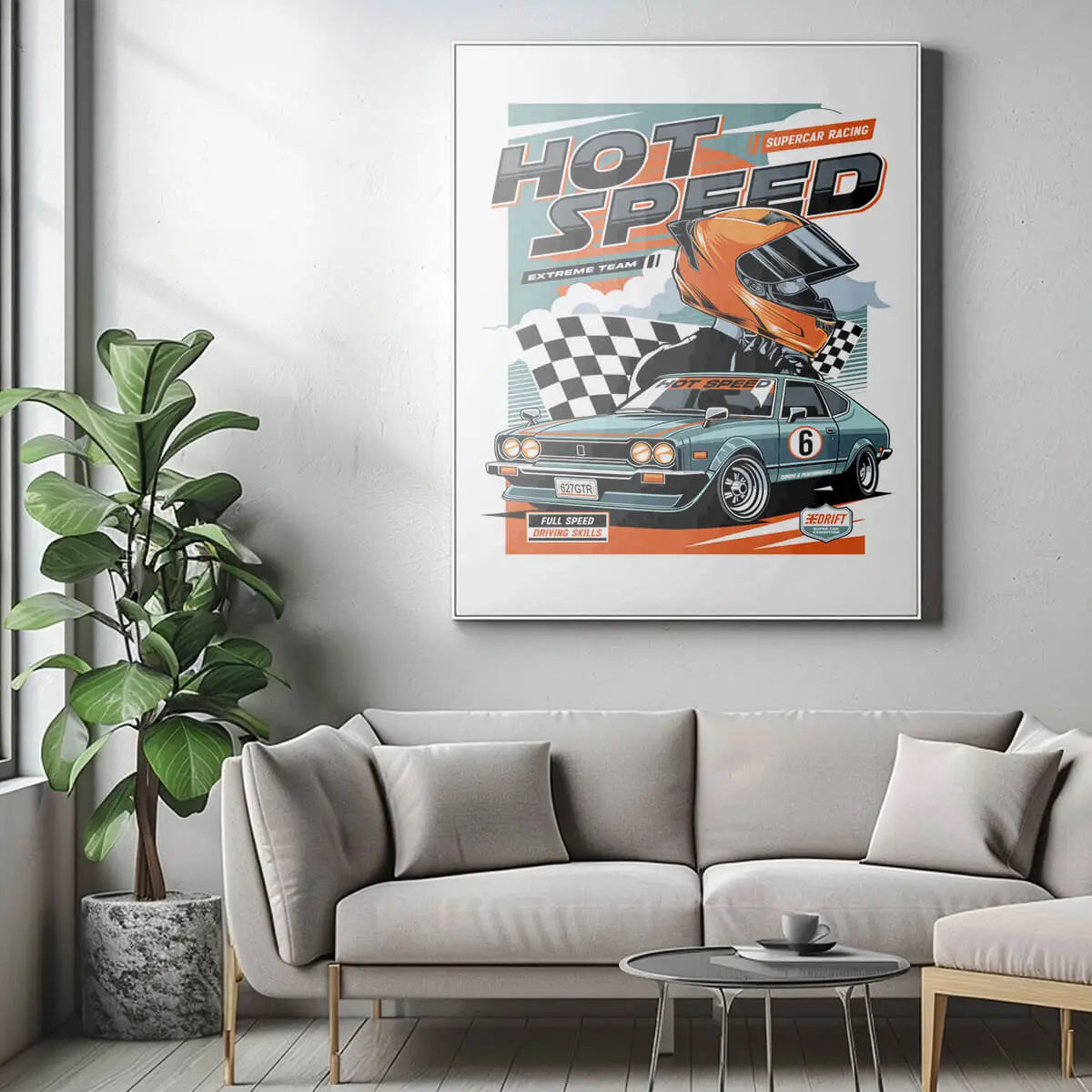 Plakat Drift i Ekstremalna Prędkość - Supercar Racing.