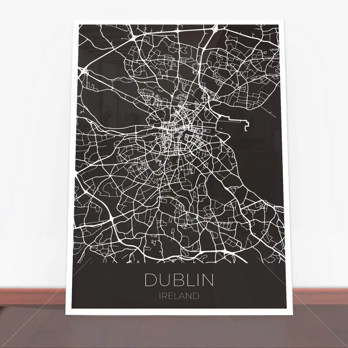 Plakat Dublin mapa.
