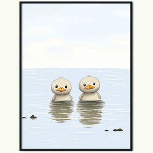 Plakat Dwie Młode Kaczuszki.