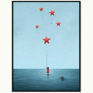 Plakat Dziewczynka i Rozgwiazdy.