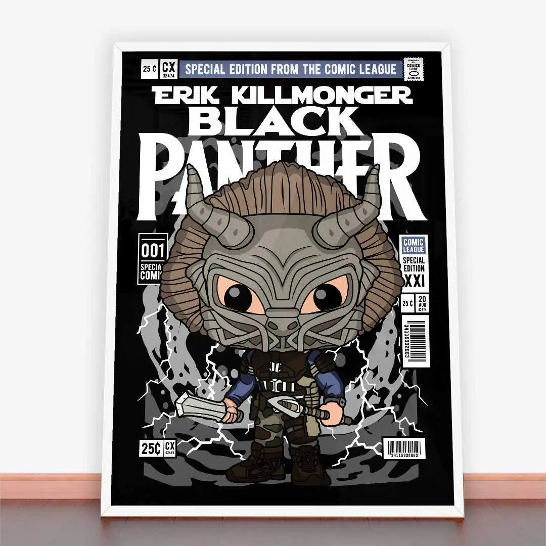 Plakat Erik Killmonger Black Panther.