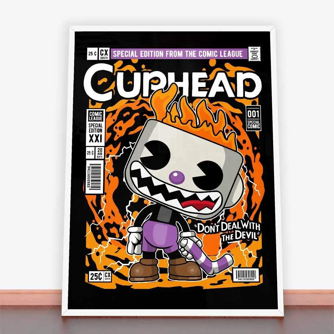 Plakat Evil Cuphead.