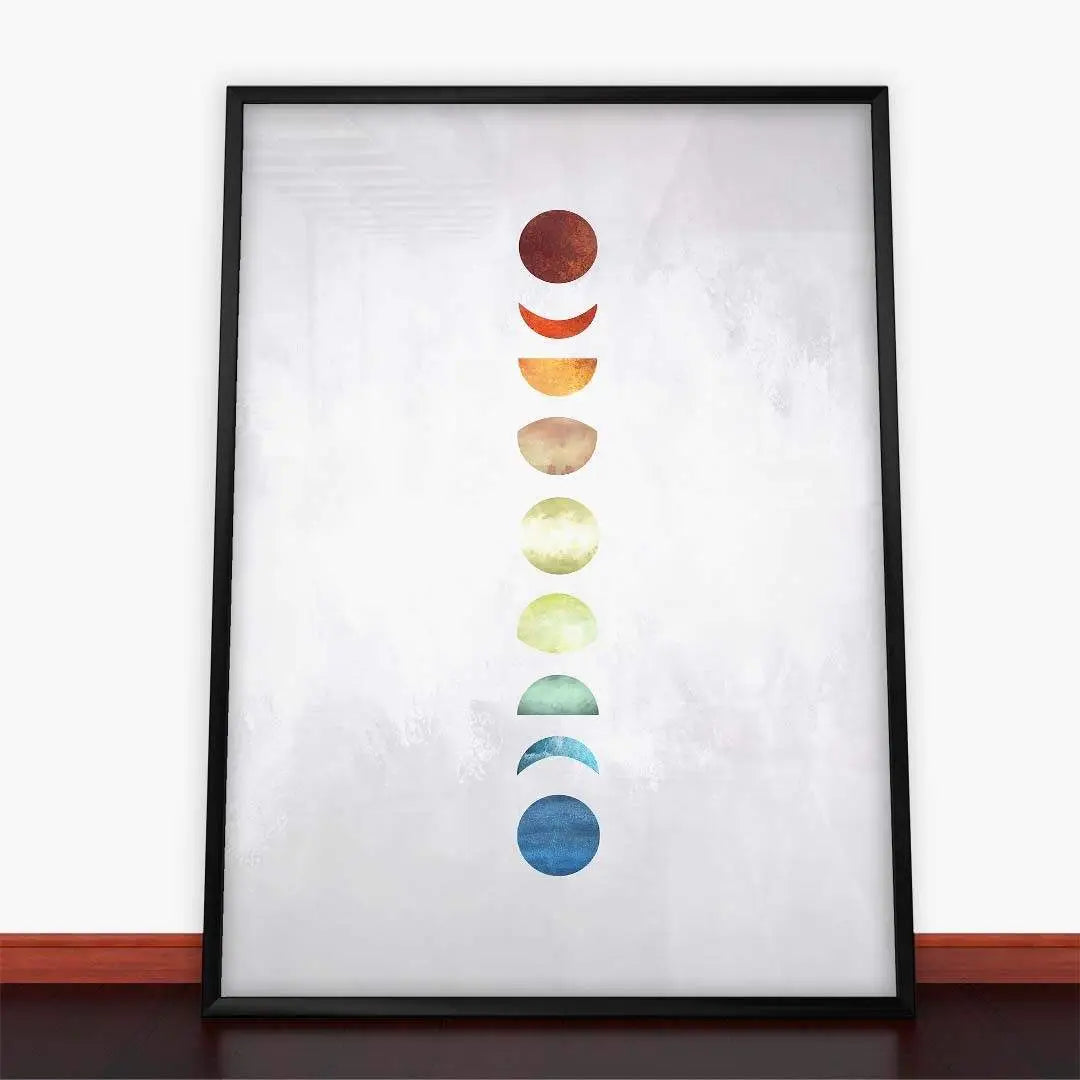 Plakat Fazy Księżyca.