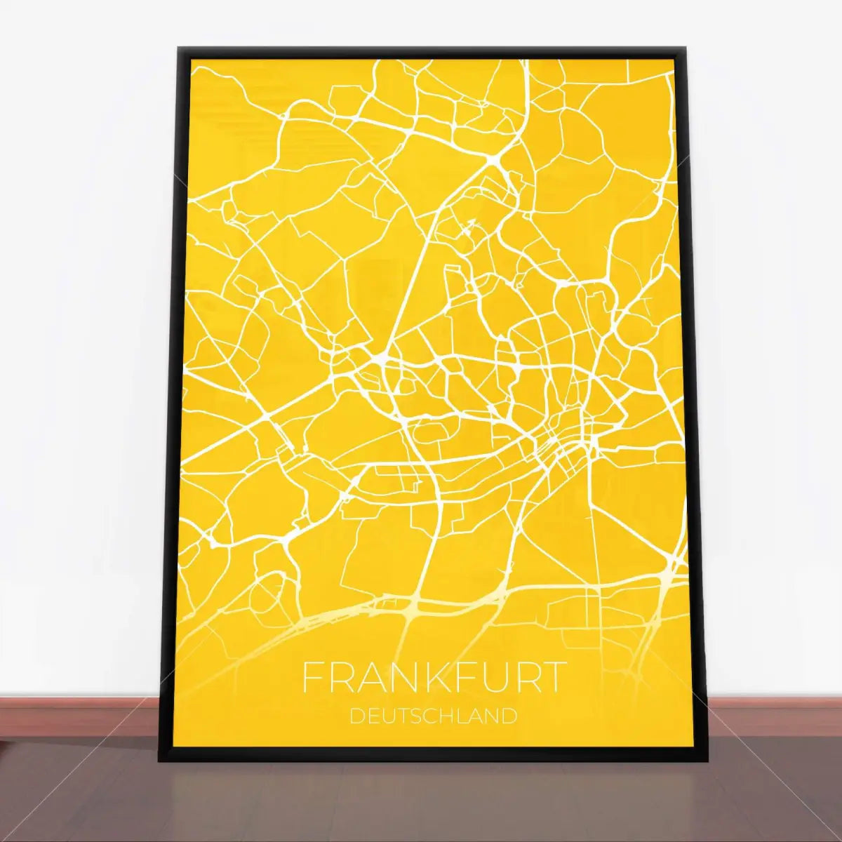 Plakat Frankfurt mapa.