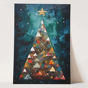 Plakat Geometryczna Magia Świąt.