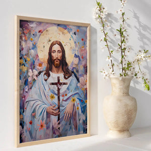 Plakat Jezus w Ogrodzie Łaski.