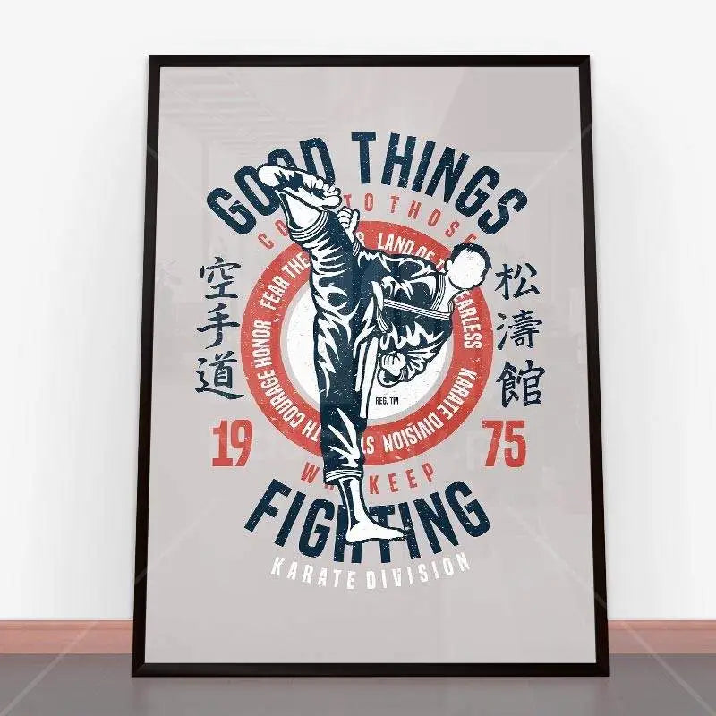 Plakat Karate Division.