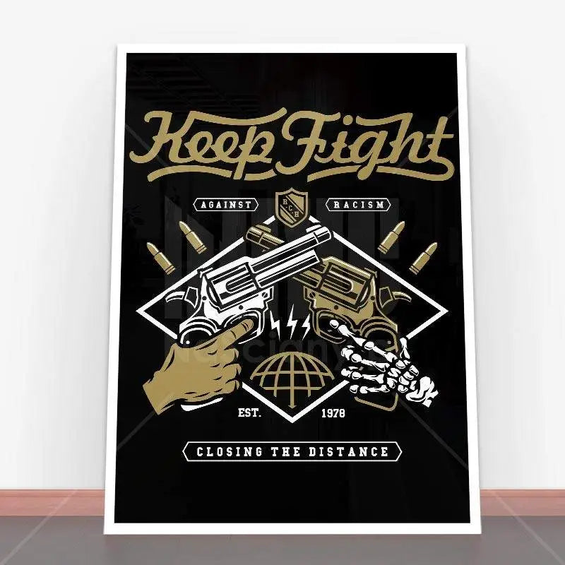 Plakat Keep Fight.