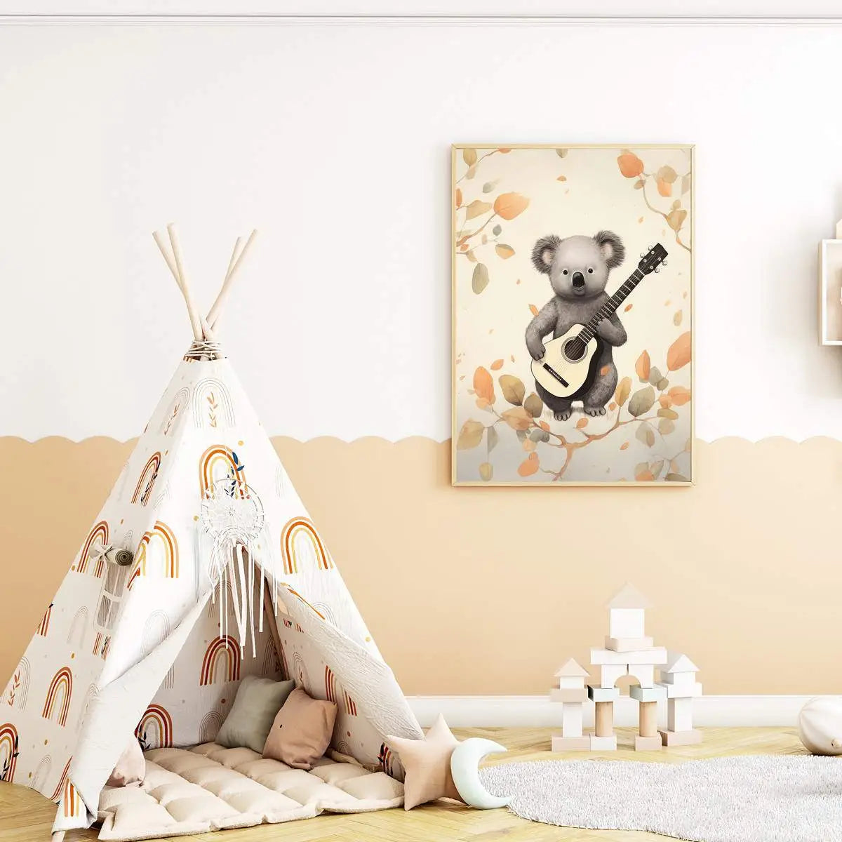 Plakat Koala z Gitarą.