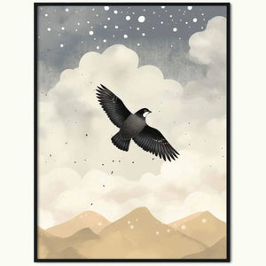 Plakat Latający Ptak.