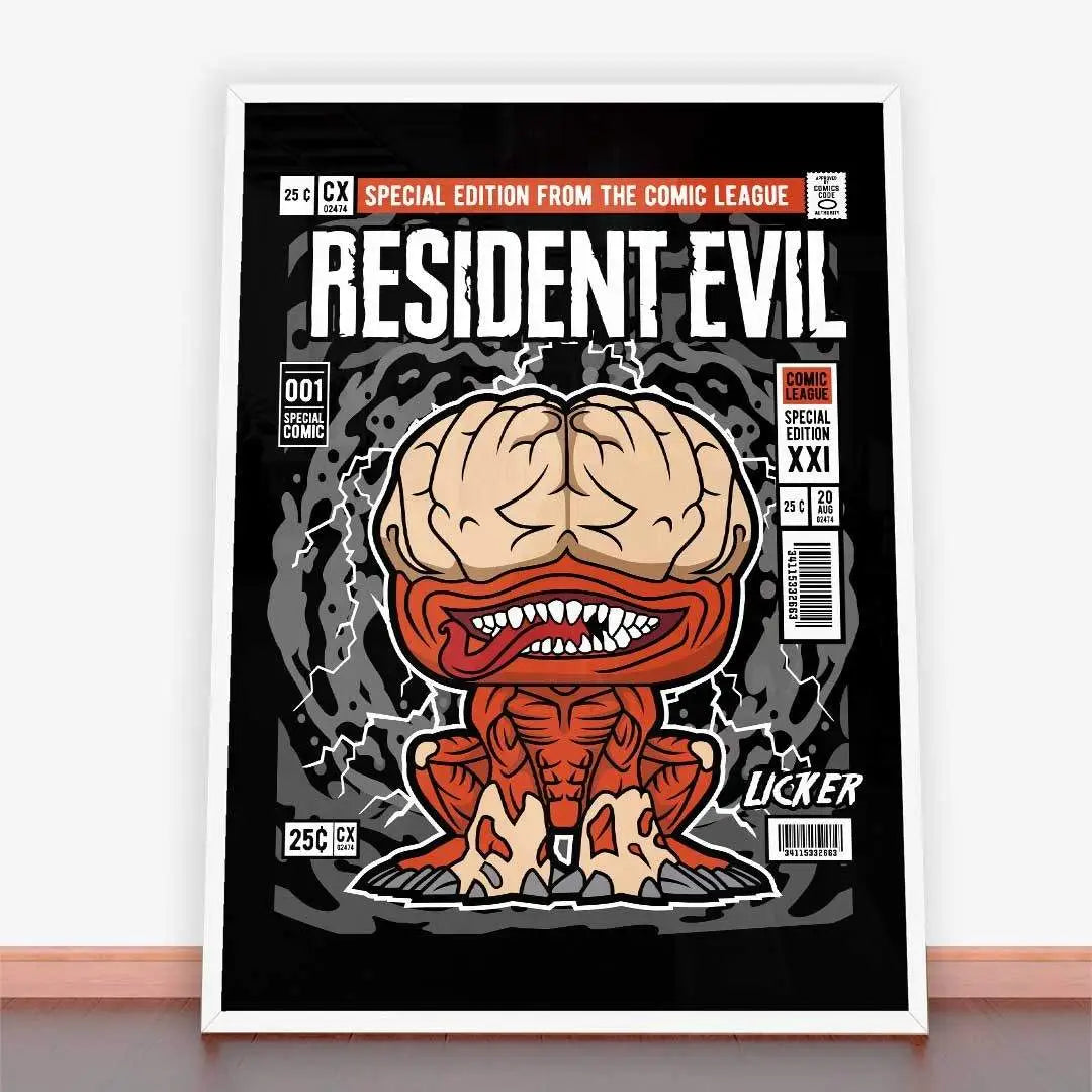 Plakat Licker Resident Evil.