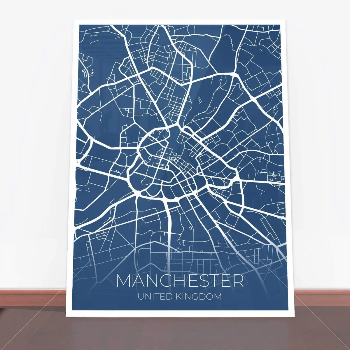 Plakat Manchester mapa.