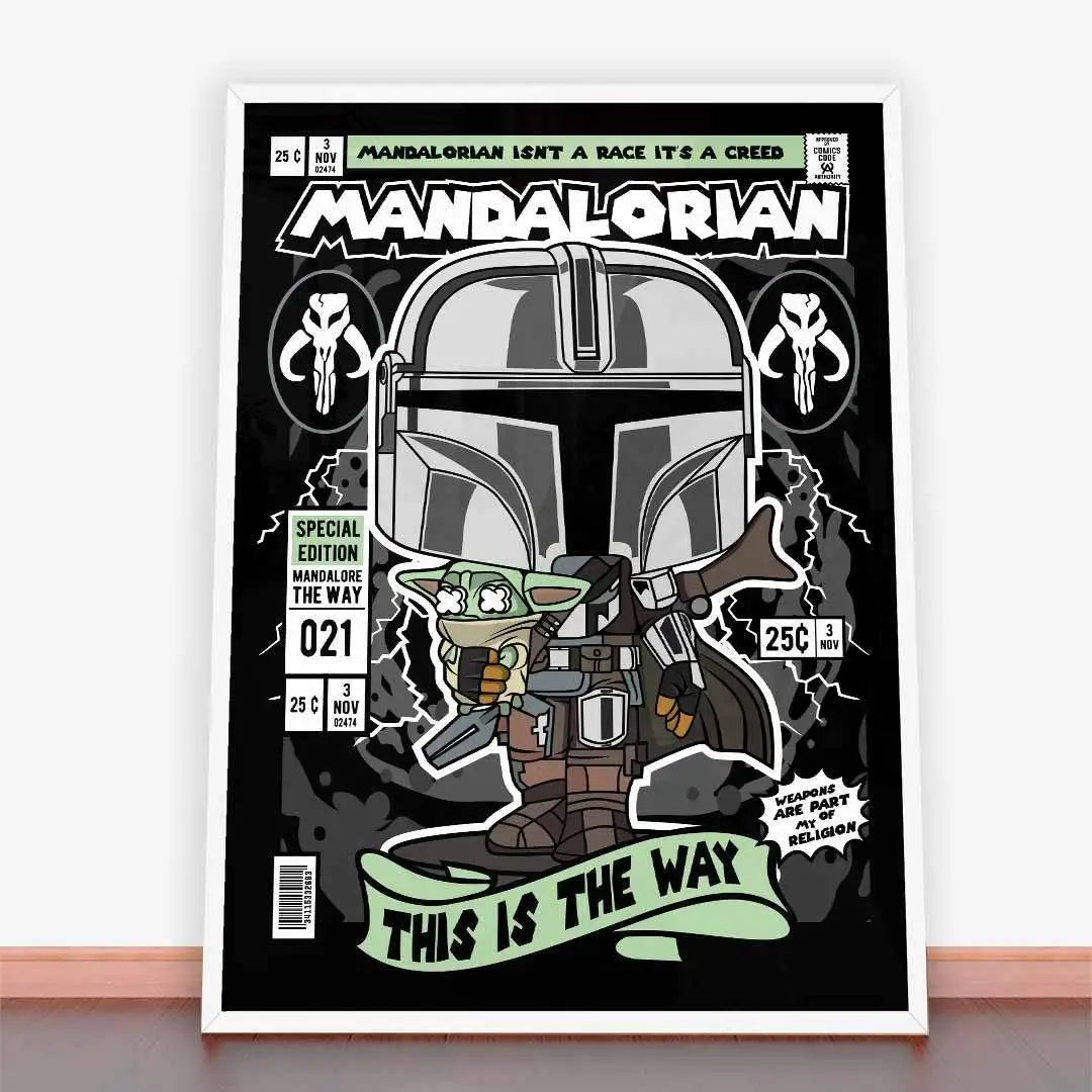 Plakat Mandalorian.