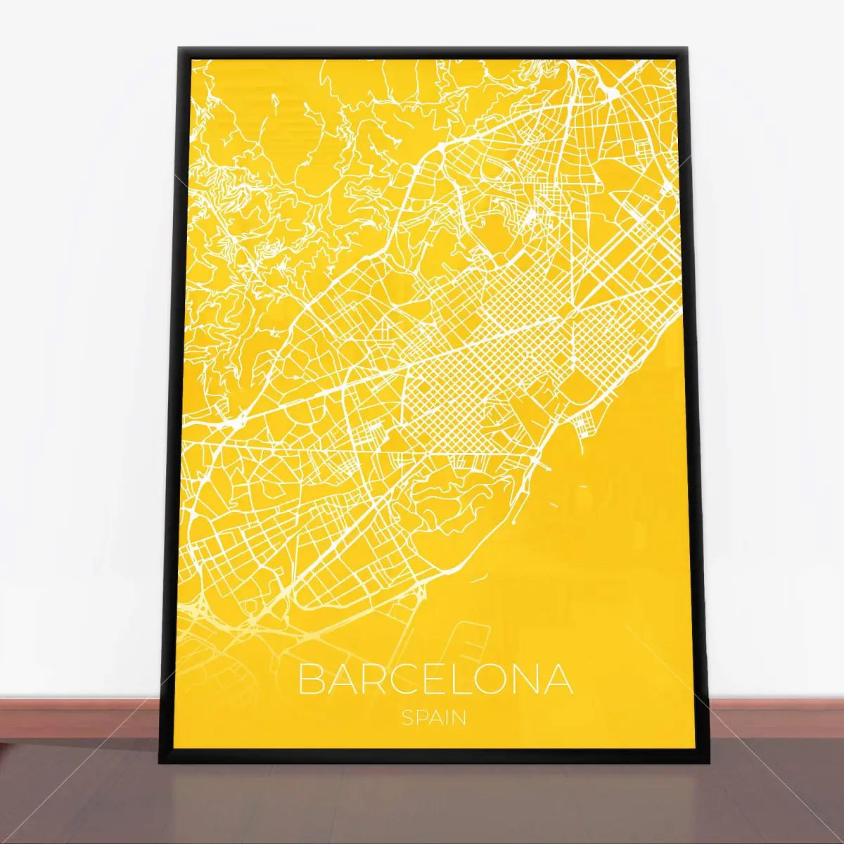 Plakat Mapa Barcelona.