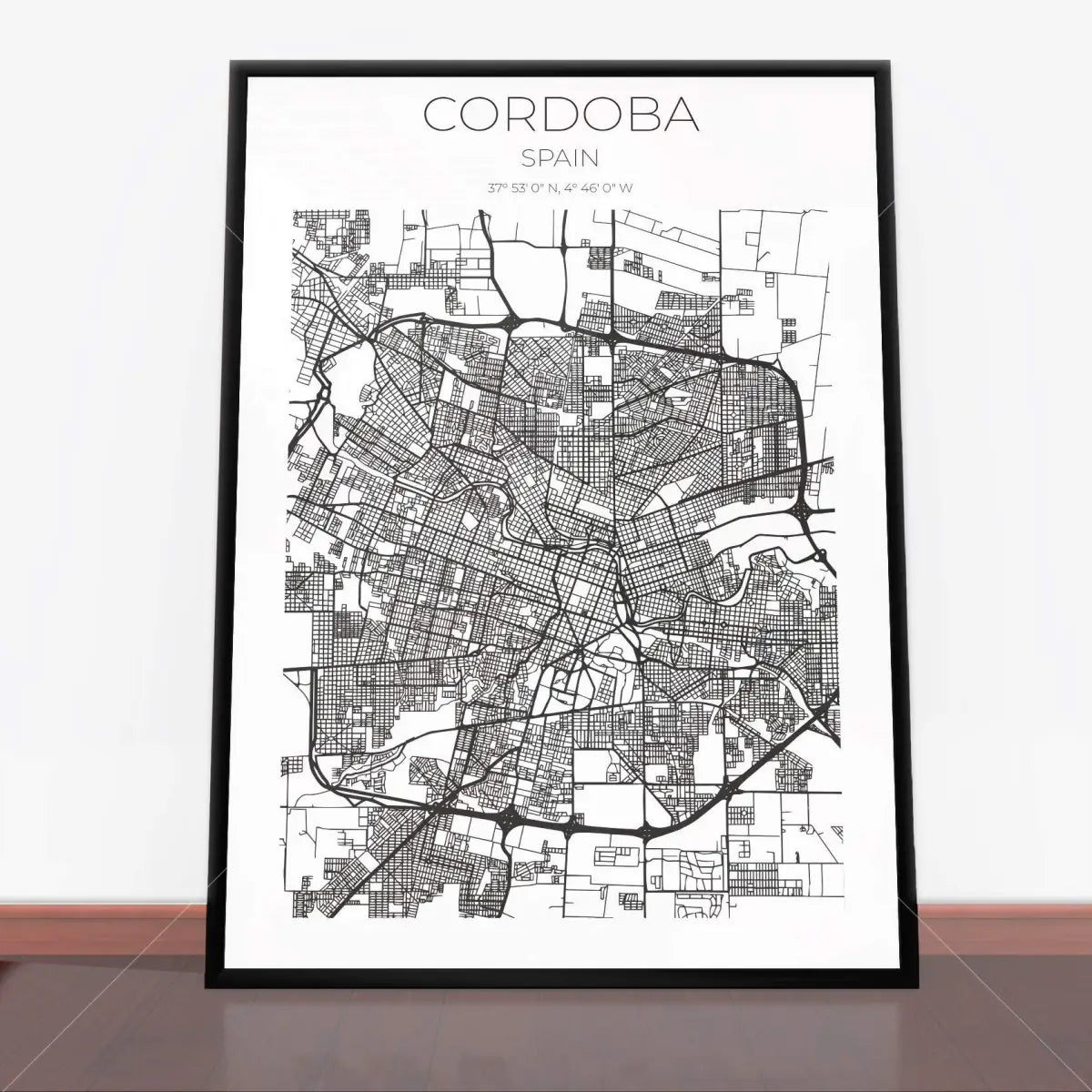 Plakat Mapa Cordoba.