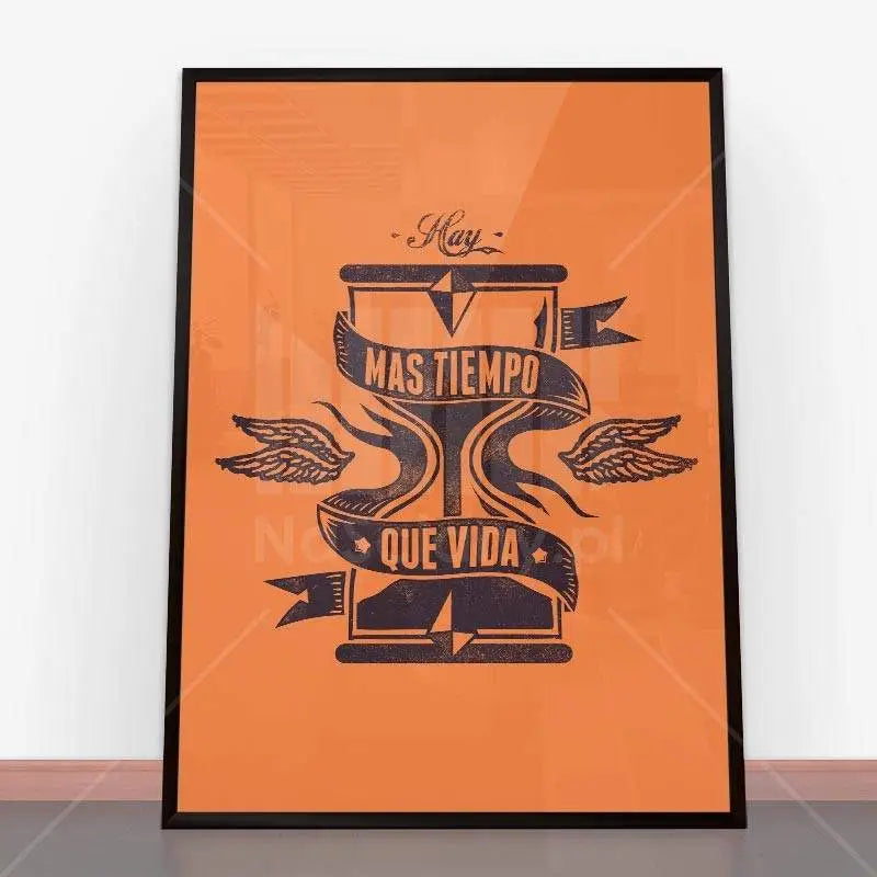 Plakat Mas tiempo que vida.