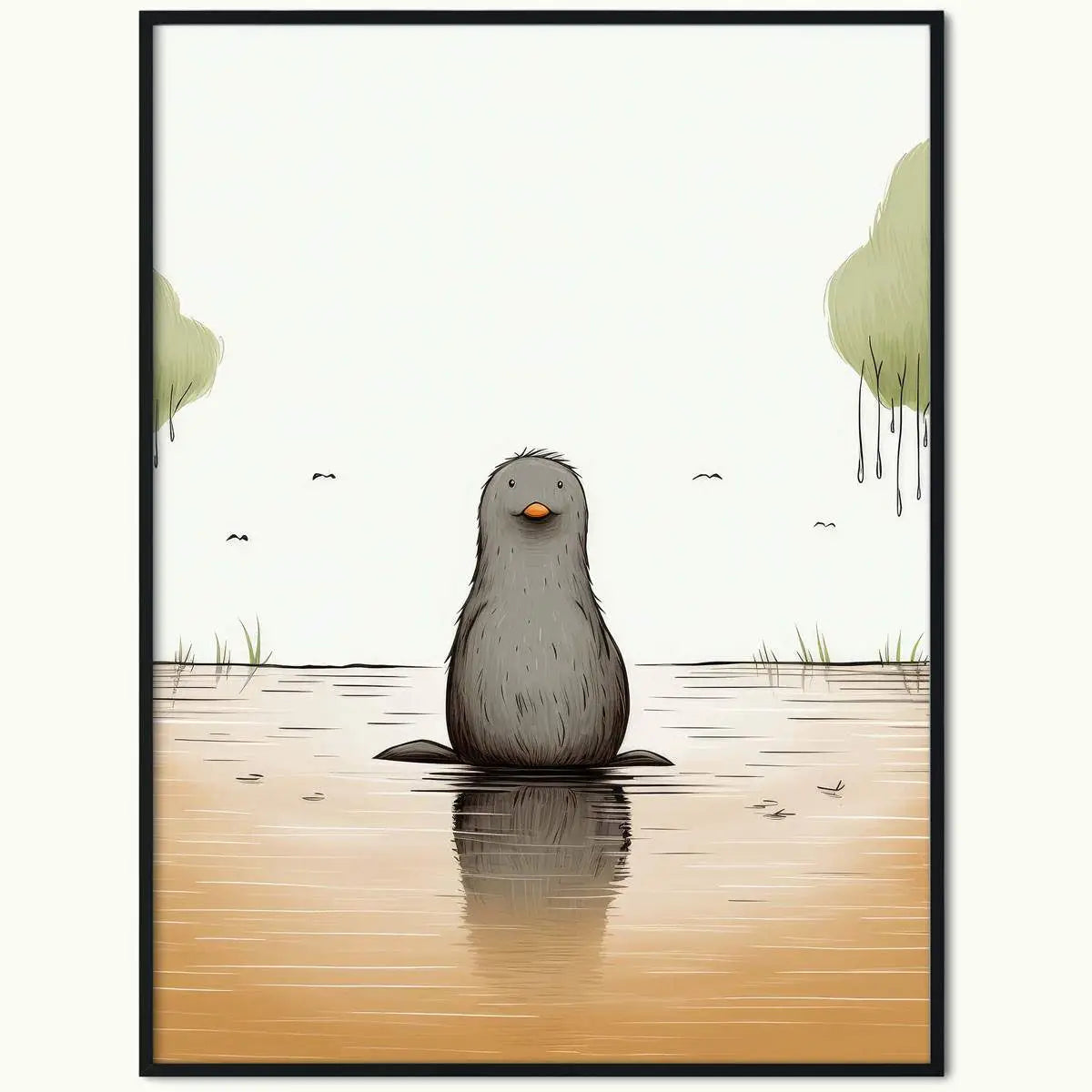 Plakat Młody Dziobak.