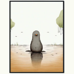 Plakat Młody Dziobak.