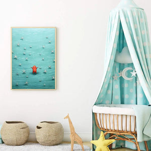 Plakat Morskie Stworzonko i Rozgwiazdy do dekoracji pokoju twojego dziecka