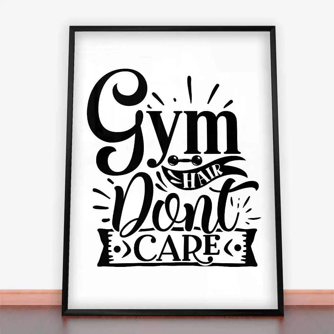 Plakat Na Siłowni Nie Chodzi O Włosy.