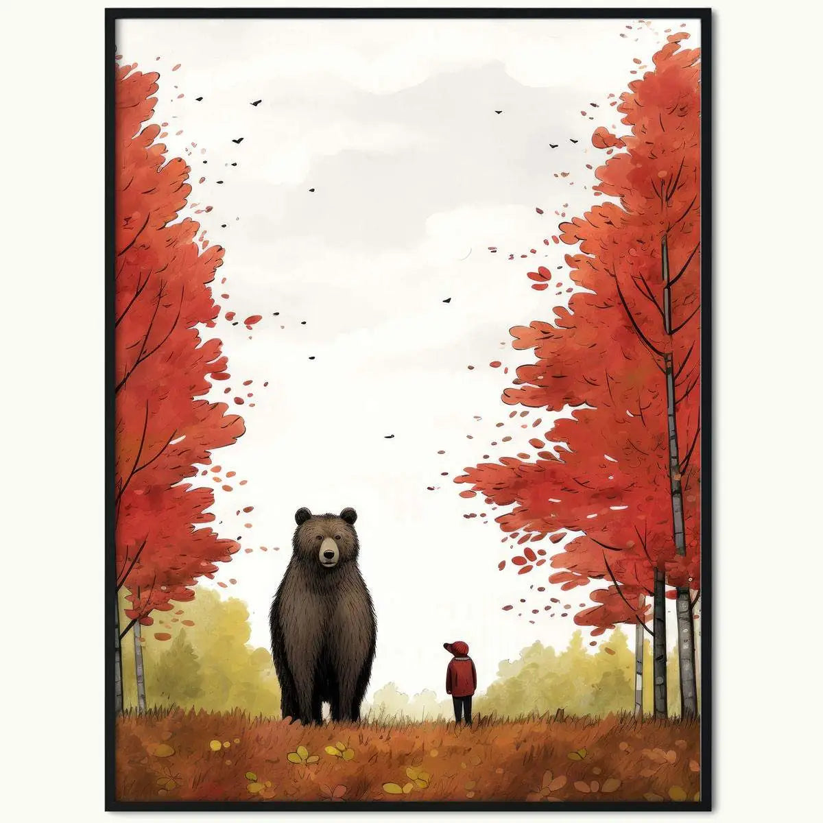 Plakat Niedźwiedzie Jesienną Porą.