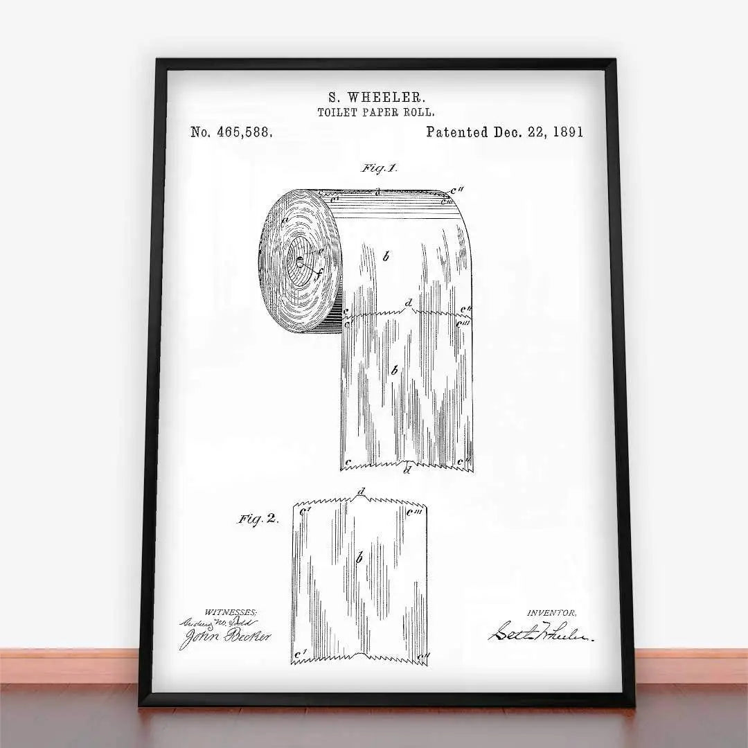 Plakat Patent Papier Toaletowy.