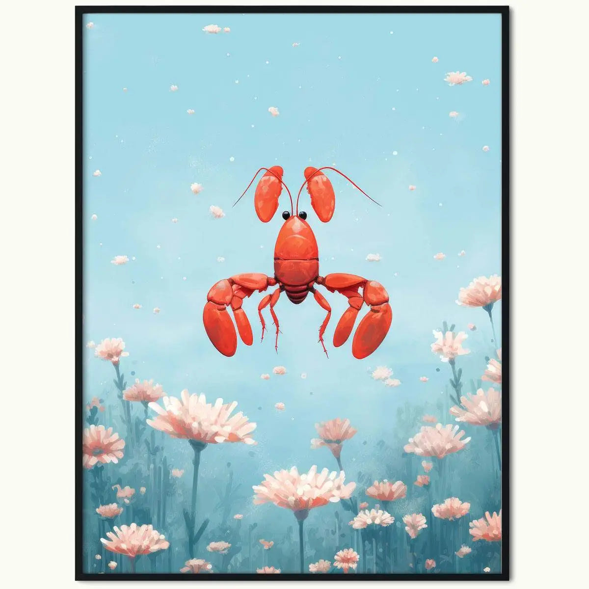 Plakat Pływający Homar.