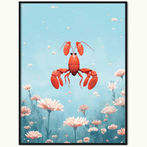 Plakat Pływający Homar.